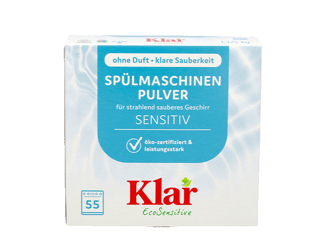Klar Spülmaschinen Pulver Schachtel neues Design 2026
